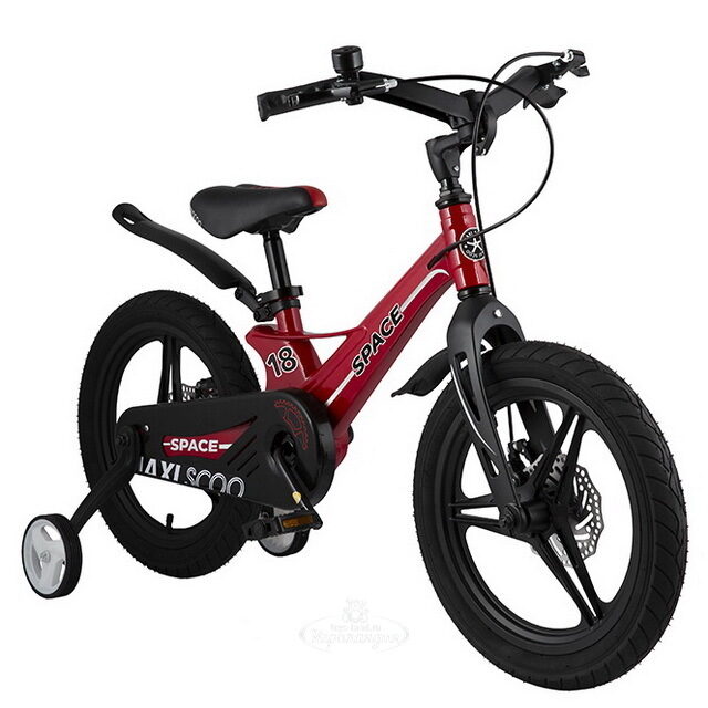 Двухколесный велосипед Maxiscoo Space Delux 18" красный Maxiscoo