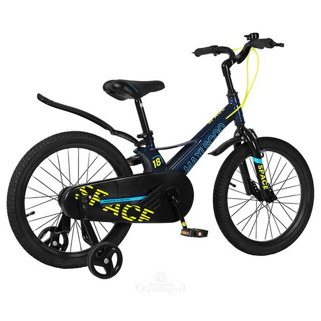 Двухколесный велосипед Maxiscoo Space 18" синий Maxiscoo