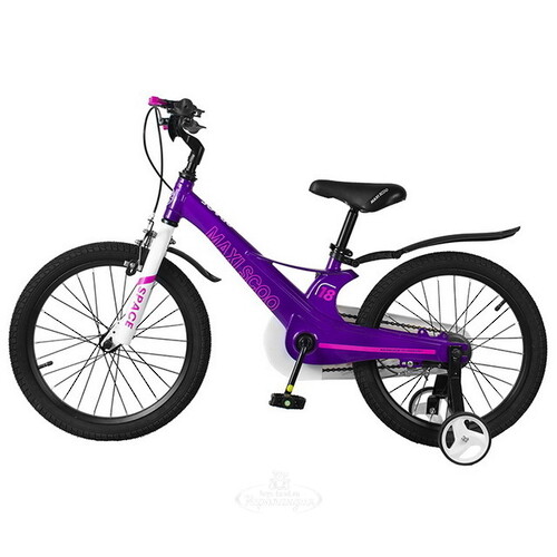 Двухколесный велосипед Maxiscoo Space 18" лиловый Maxiscoo