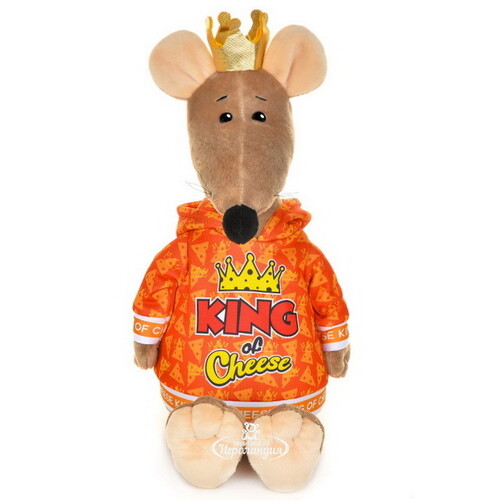 Мягкая игрушка Крыс Крис - Сырный король 21 см Maxitoys