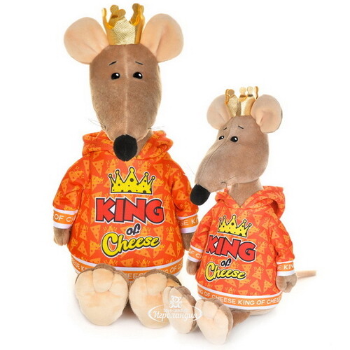 Мягкая игрушка Крыс Крис - Сырный король 27 см Maxitoys