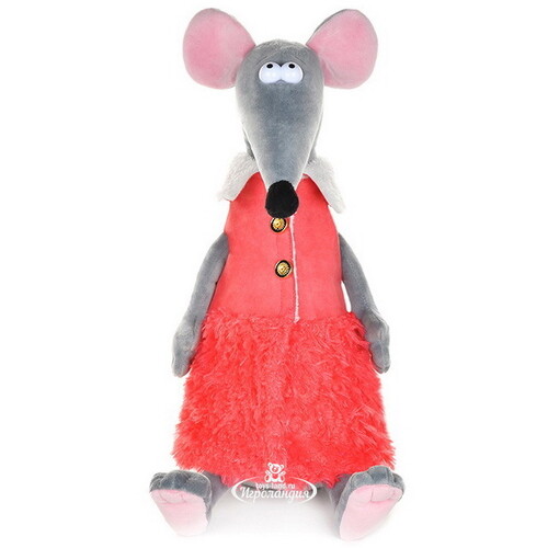 Мягкая игрушка Крыса Лариска в красной жилетке 23 см Maxitoys