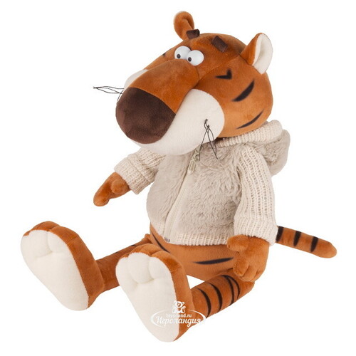 Мягкая игрушка Тигр Костян в куртке 25 см Maxitoys