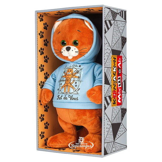 Мягкая игрушка Кот Колбаскин Да Винчи 20 см Maxitoys