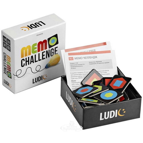 Настольная карточная игра Мемо челлендж Ludic
