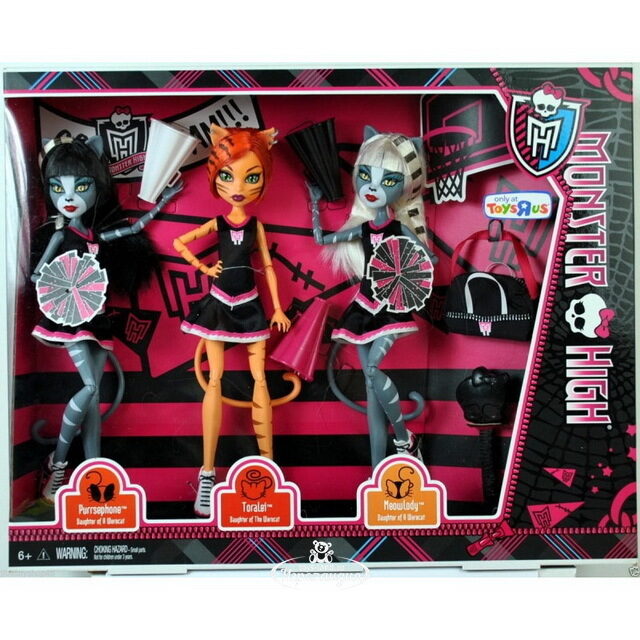 Набор кукол Торалей Страйп Пурсефона и Мяулодия Черлидеры (Monster High) Mattel