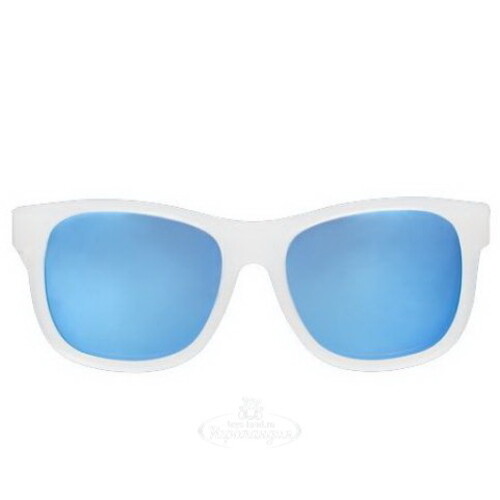 Детские солнцезащитные очки Babiators Original Navigator. Синий лёд, 3-5 лет, с полупрозрачной оправой Babiators
