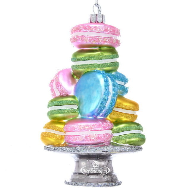 Стеклянная елочная игрушка Macarons 13 см, подвеска Kurts Adler