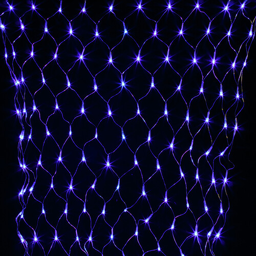 Гирлянда Сетка 1.5*1 м, 144 синих LED ламп, прозрачный ПВХ, уличная, соединяемая, IP44 Snowhouse