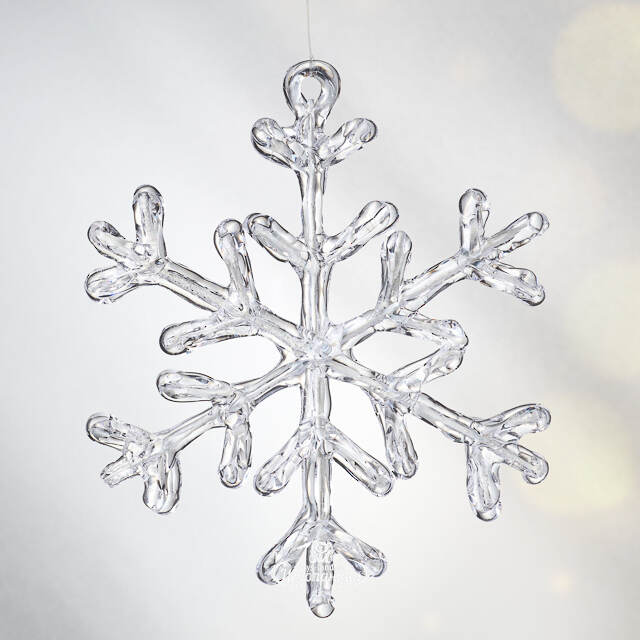 Елочная игрушка Crystal Flake 13 см, подвеска Swerox