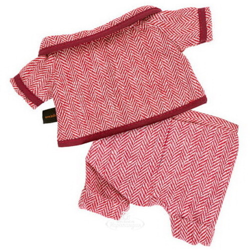 Одежда для Кота Басика 30 см - Красный пиджак и брюки в ёлочку Budi Basa
