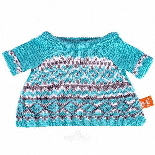 Одежда для Кошечки Лили 24 см - Голубой вязаный свитер Budi Basa