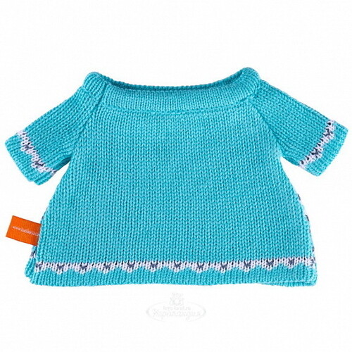 Одежда для Кошечки Лили 27 см - Голубой вязаный свитер Budi Basa