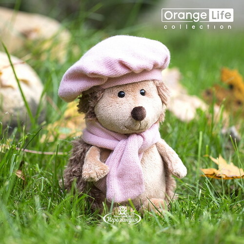 Мягкая игрушка Ежинка Колючка в берете 15 см, Orange Life Orange Toys