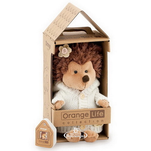 Мягкая игрушка Ежинка Колючка: Вечер у камина 20 см, Orange Life Orange Toys