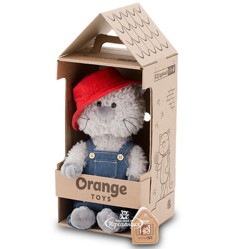 Мягкая игрушка Кот Обормот: На прогулке 25 см, Orange Life Orange Toys