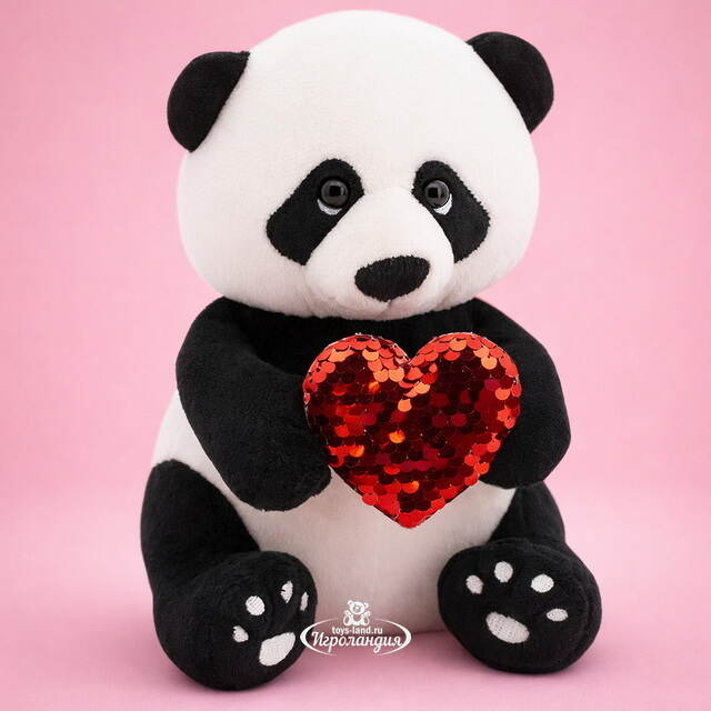 Мягкая игрушка Панда Бу: Пламенное сердце 20 см, Orange Life Orange Toys