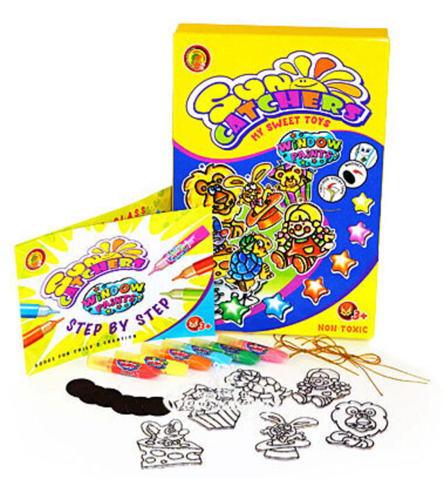 Витражные краски в наборе 