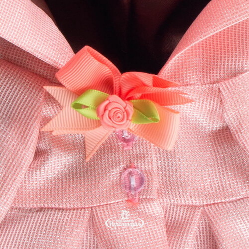 Одежда для Зайки Ми 18 см - Плащ светло-розовый блестящий Budi Basa