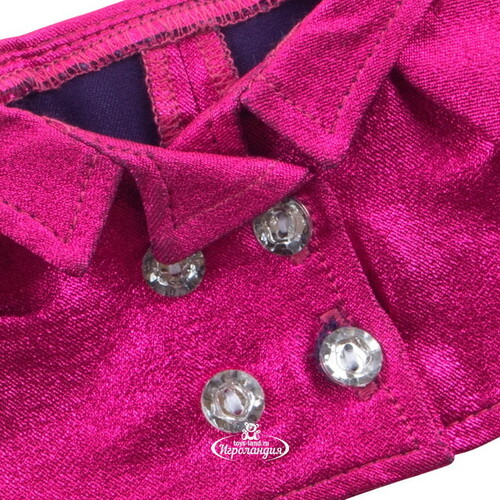 Одежда для Зайки Ми 23 см - Плащ сливовый блестящий Budi Basa