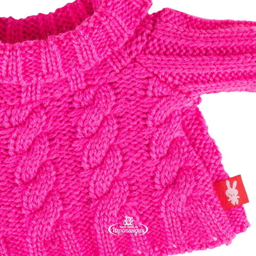 Одежда для Зайки Ми 23 см - Розовый свитер с косами Budi Basa