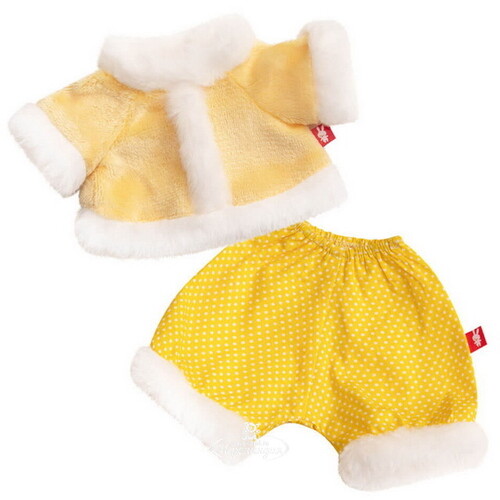 Одежда для Зайки Ми 32 см - Желтая шубка и штанишки Budi Basa