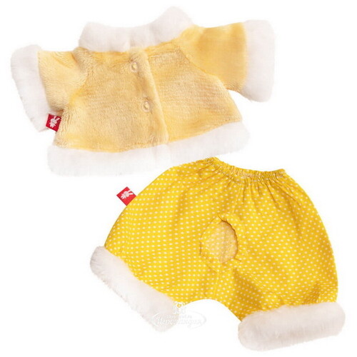 Одежда для Зайки Ми 32 см - Желтая шубка и штанишки Budi Basa