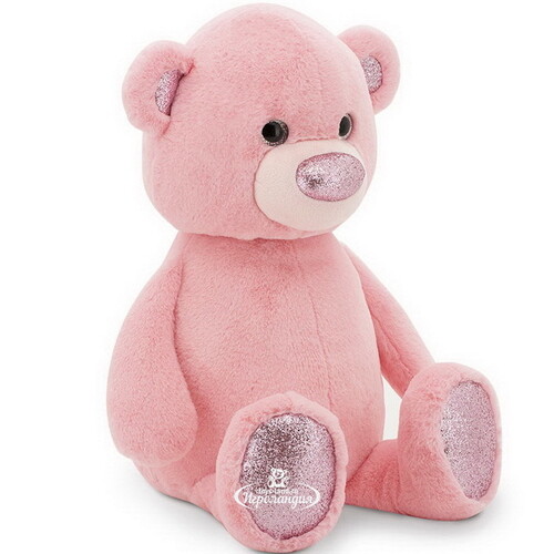 Мягкая игрушка Медвежонок Пушистик 22 см розовый Orange Toys