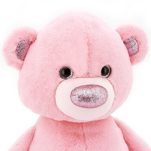 Мягкая игрушка Медвежонок Пушистик 35 см розовый Orange Toys