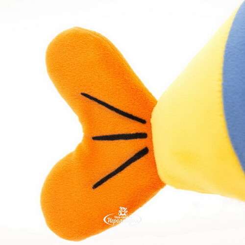 Мягкая игрушка-подушка Рыбка Морти 30 см с кармашком для рук, Ocean Collection Orange Toys