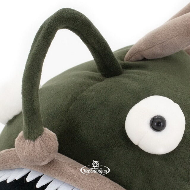 Мягкая игрушка-подушка Рыба Удильщик Саймон 35 см с кармашком для рук, Ocean Collection Orange Toys