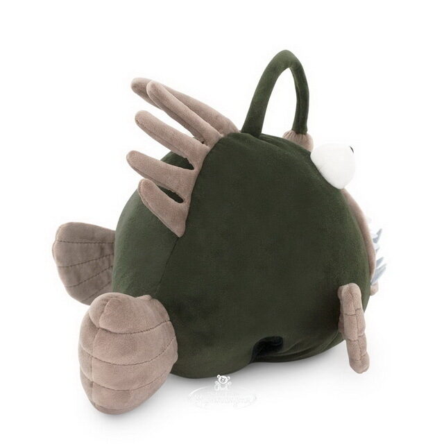 Мягкая игрушка-подушка Рыба Удильщик Саймон 35 см с кармашком для рук, Ocean Collection Orange Toys