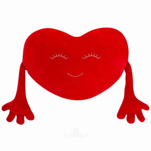 Мягкая игрушка-подушка Красное Сердце 46*32 см, Relax Collection Orange Toys