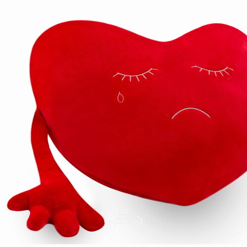 Мягкая игрушка-подушка Красное Сердце 46*32 см, Relax Collection Orange Toys