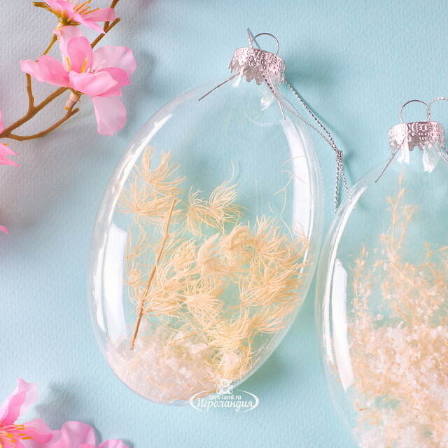 Декоративные пасхальные яйца Гербарий 10 см, 2 шт Goodwill (Гудвилл)