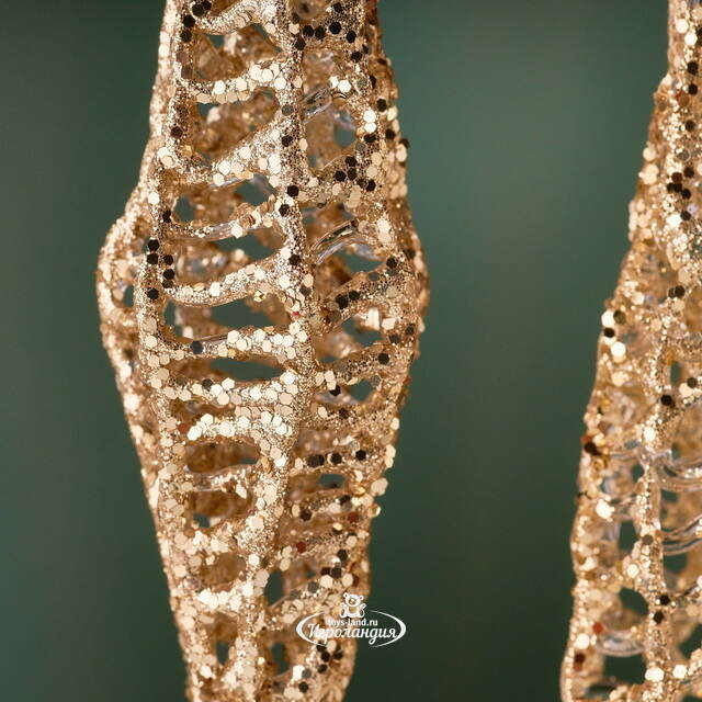 Набор стеклянных елочных игрушек Сосульки Rossendo 15 см, 4 шт, подвеска Goodwill