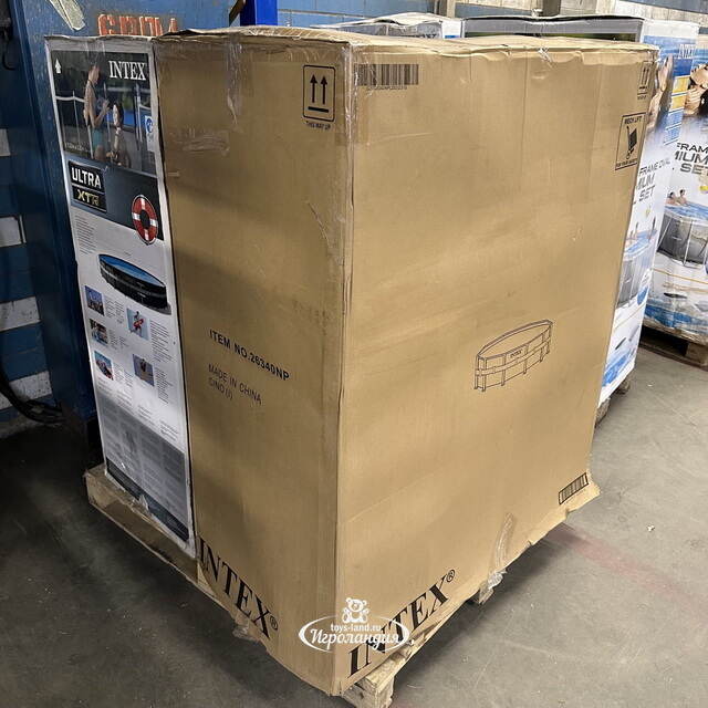 Прямоугольный каркасный бассейн 5619Q Bestway Power Steel 549*274*132 см, песочный фильтр, аксессуары, уцененный Bestway