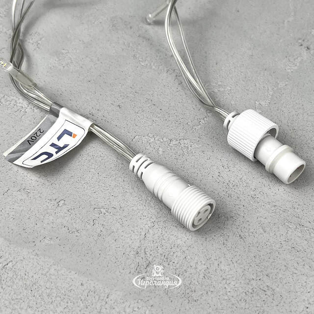 Светодиодная бахрома Quality Light 4.9*0.5 м, 240 синих LED, прозрачный ПВХ, соединяемая, IP44 BEAUTY LED (Бьюти Лэд)