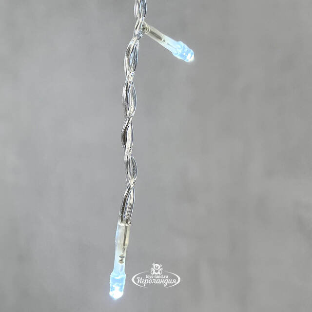 Светодиодная бахрома Quality Light 4.9*0.5 м, 240 холодных белых LED, прозрачный ПВХ, соединяемая, IP44 BEAUTY LED (Бьюти Лэд)