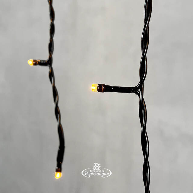 Светодиодная бахрома Quality Light 3.1*0.5 м, 150 экстра теплых LED, черный ПВХ, соединяемая, IP44 BEAUTY LED