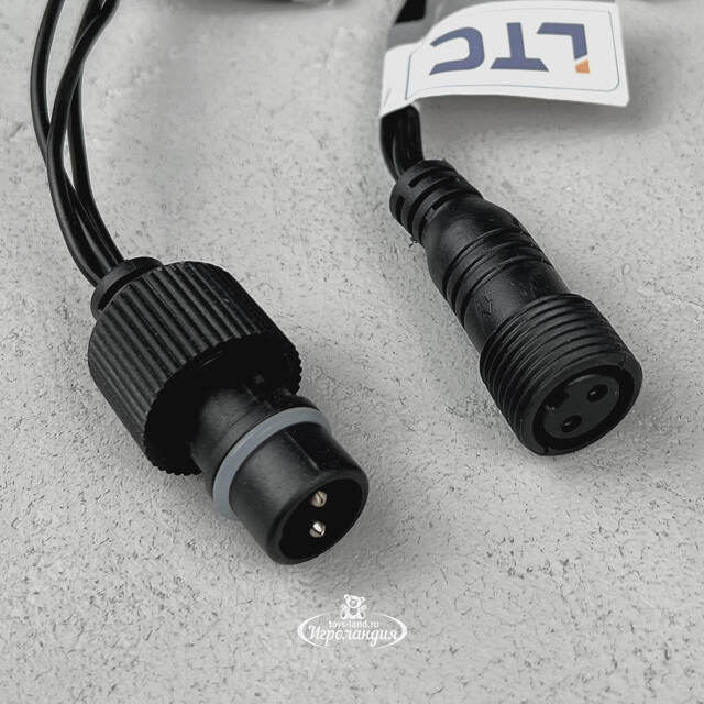 Светодиодная бахрома Quality Light 3.1*0.5 м, 150 экстра теплых LED, черный ПВХ, соединяемая, IP44 BEAUTY LED