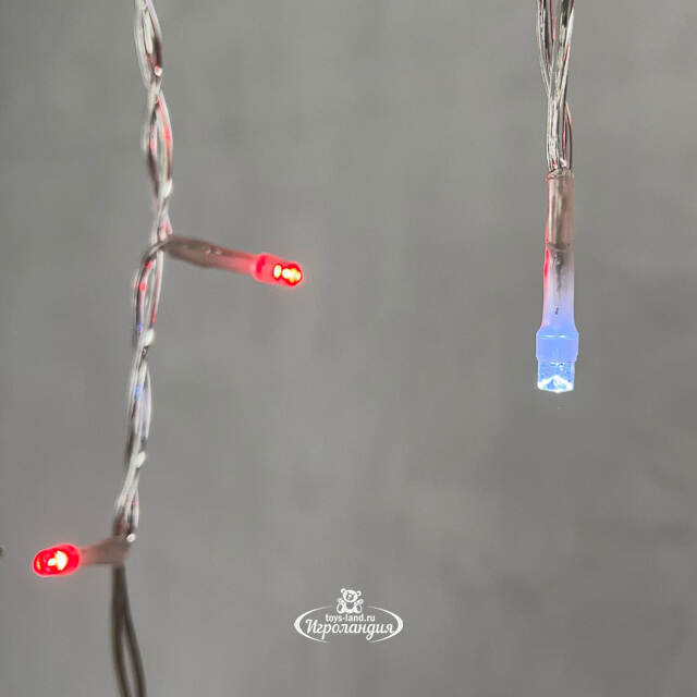 Светодиодная бахрома Quality Light 3.1*0.5 м, 150 красных LED, холодное мерцание, прозрачный ПВХ, соединяемая, IP44 BEAUTY LED (Бьюти Лэд)