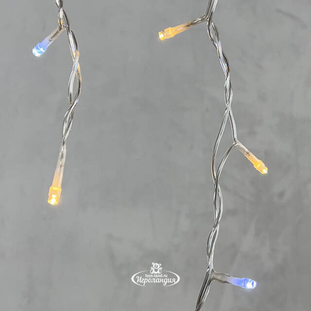Светодиодная бахрома Quality Light 3.1*0.5 м, 150 теплых белых LED, холодное мерцание, прозрачный ПВХ, соединяемая, IP44 BEAUTY LED (Бьюти Лэд)