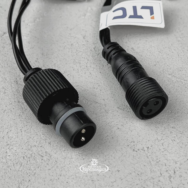 Светодиодная бахрома Quality Light 4.9*0.5 м, 240 разноцветных LED, черный ПВХ, соединяемая, IP44 BEAUTY LED