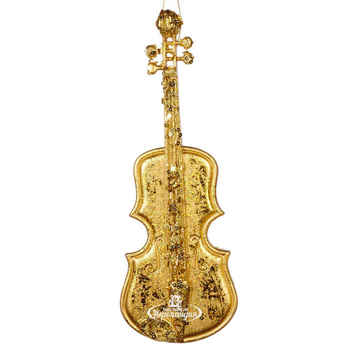 Елочная игрушка Скрипка - Jazz Melody 25 см, подвеска Goodwill