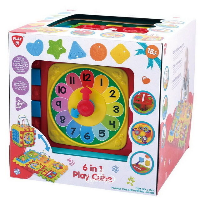 Развивающая игрушка PlayGo Куб 6 в 1 PlayGo (ПлейГо)