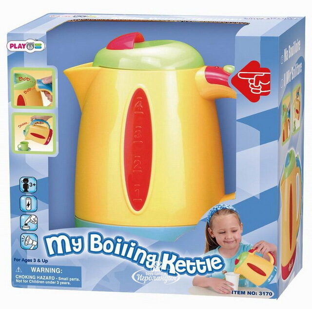 Игрушка Электрочайник 19 см свет, звук PlayGo