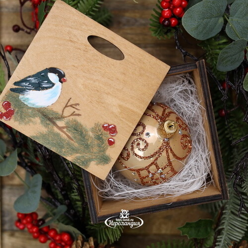 Деревянная подарочная коробка Wood Line: Mini 13 см Christmas Apple