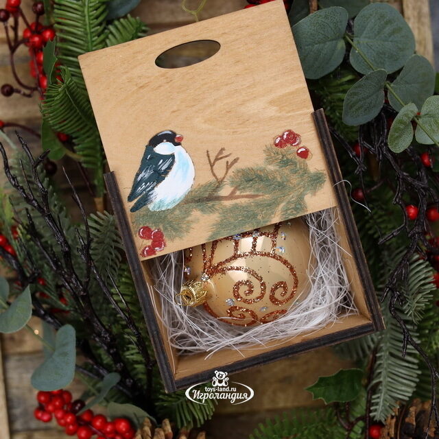 Деревянная подарочная коробка Wood Line: Mini 13 см Christmas Apple