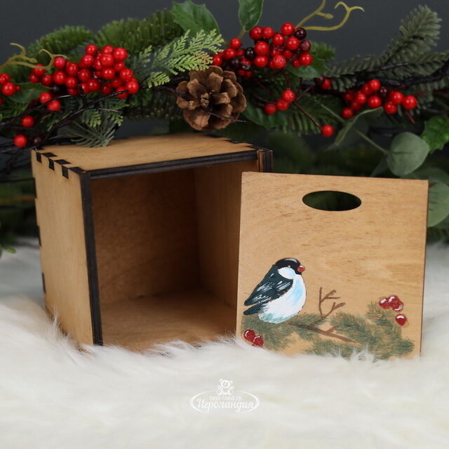 Деревянная подарочная коробка Wood Line: Mini 13 см Christmas Apple